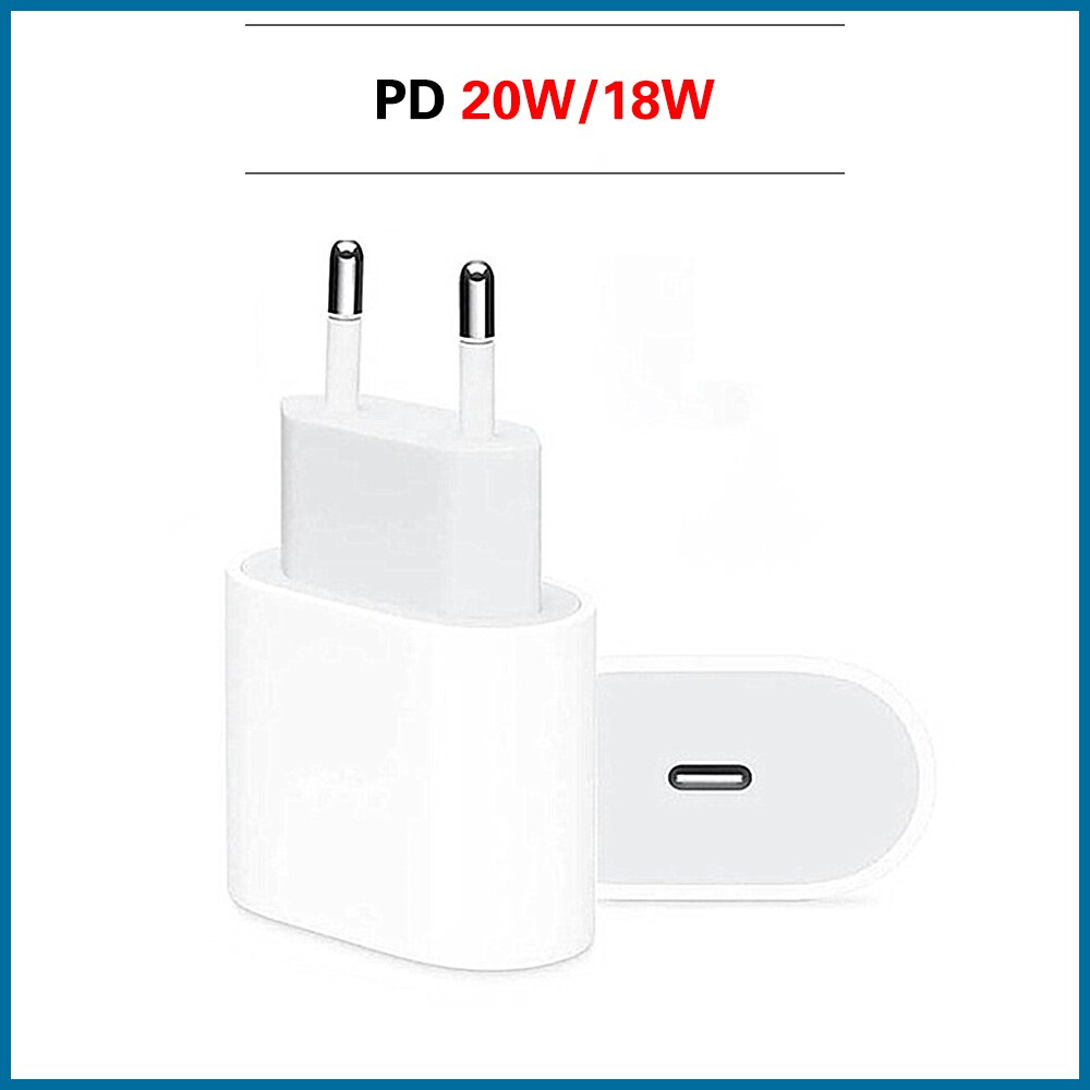 PD 20W USB-C Power Adapter Charger US EU Plug QC4.0 18W Smart Phone Fast Charger for iPad Pro Air iPhone 12 mini 11 Pro Max Xs X