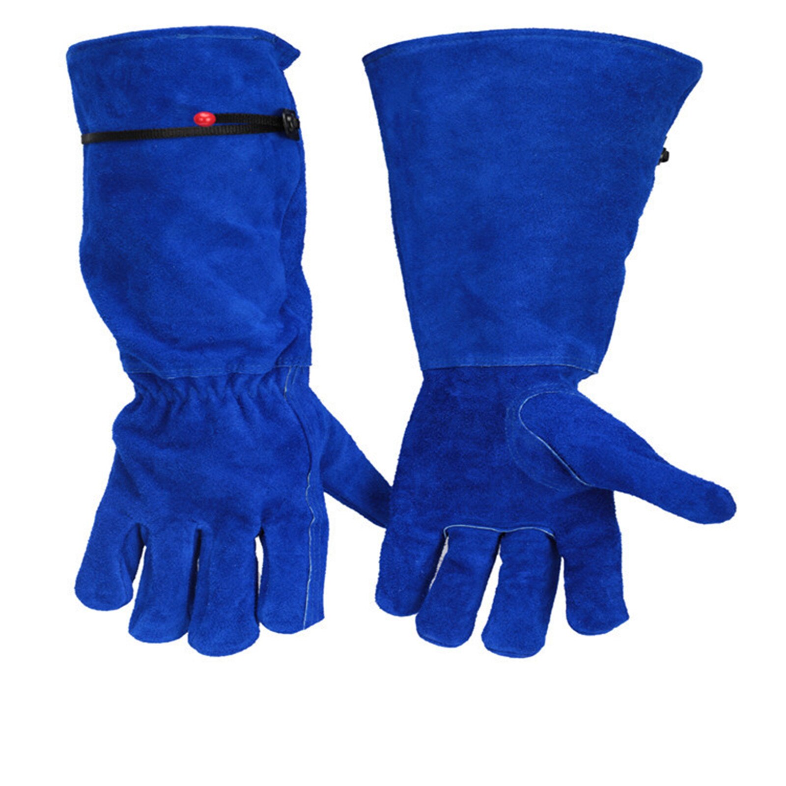 40# Cactus Rose Pruning Gloves Leather Thorn Proof Long Sleeve Gardening Gauntlet Gloves For Men And Women Garden Tools: Blue 