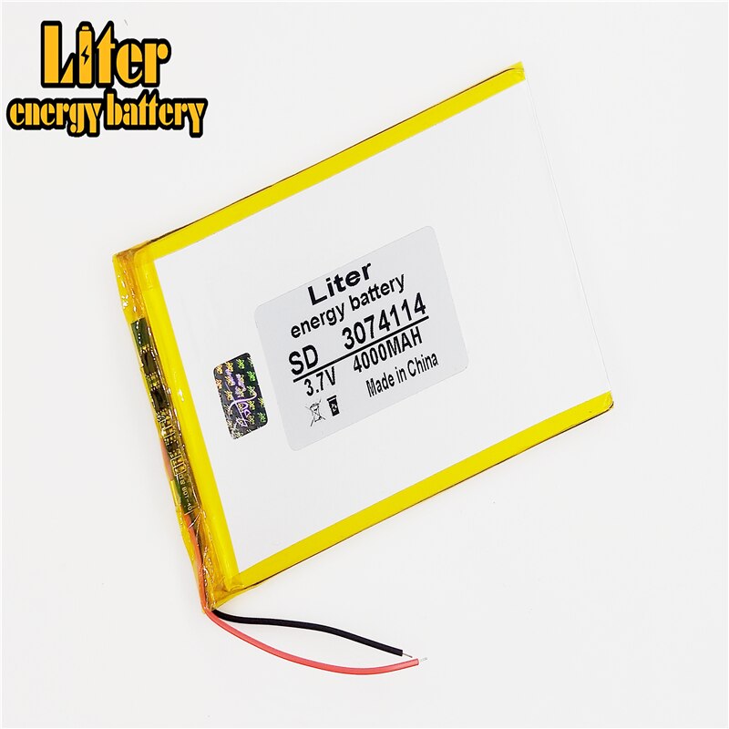 3.7 V Lithium Polymeer Batterij 4000 Mah Ultra-Dunne Hoge Capaciteit Diy Tablet 3074114