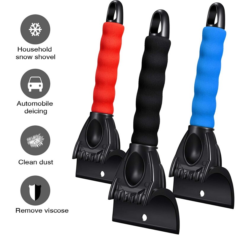 Newice skraber bil sneskraber frost og snerydningsværktøj til bil og små lastbiler forrude og vindue 3 stk.