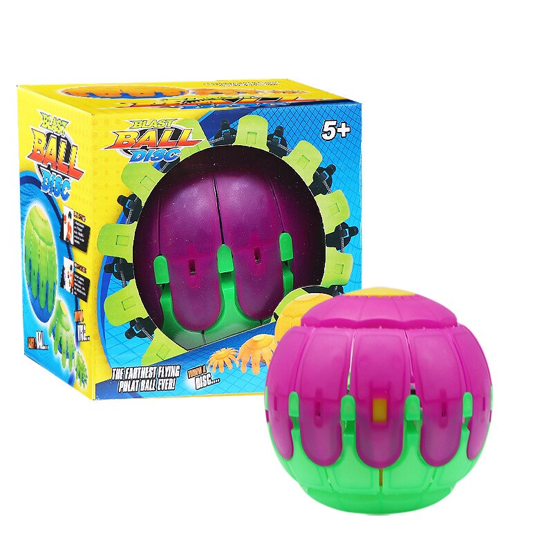 Led Flying Ufo Platte Gooien Bal Kinderen Speelgoed Outdoor Pompoen Bal Tuin Basketbal Spel Met Led Licht Muziek Educatief speelgoed: Purple No light