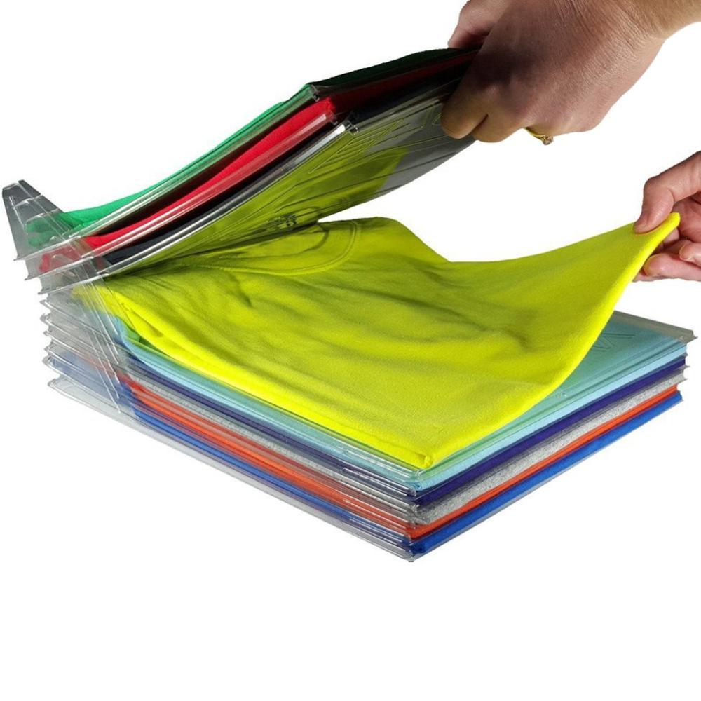 20 stk/parti hjem skab tøj mappe organizer skjorte mappe dokumenter skillevæg t-shirt organisationer opbevaringssystem