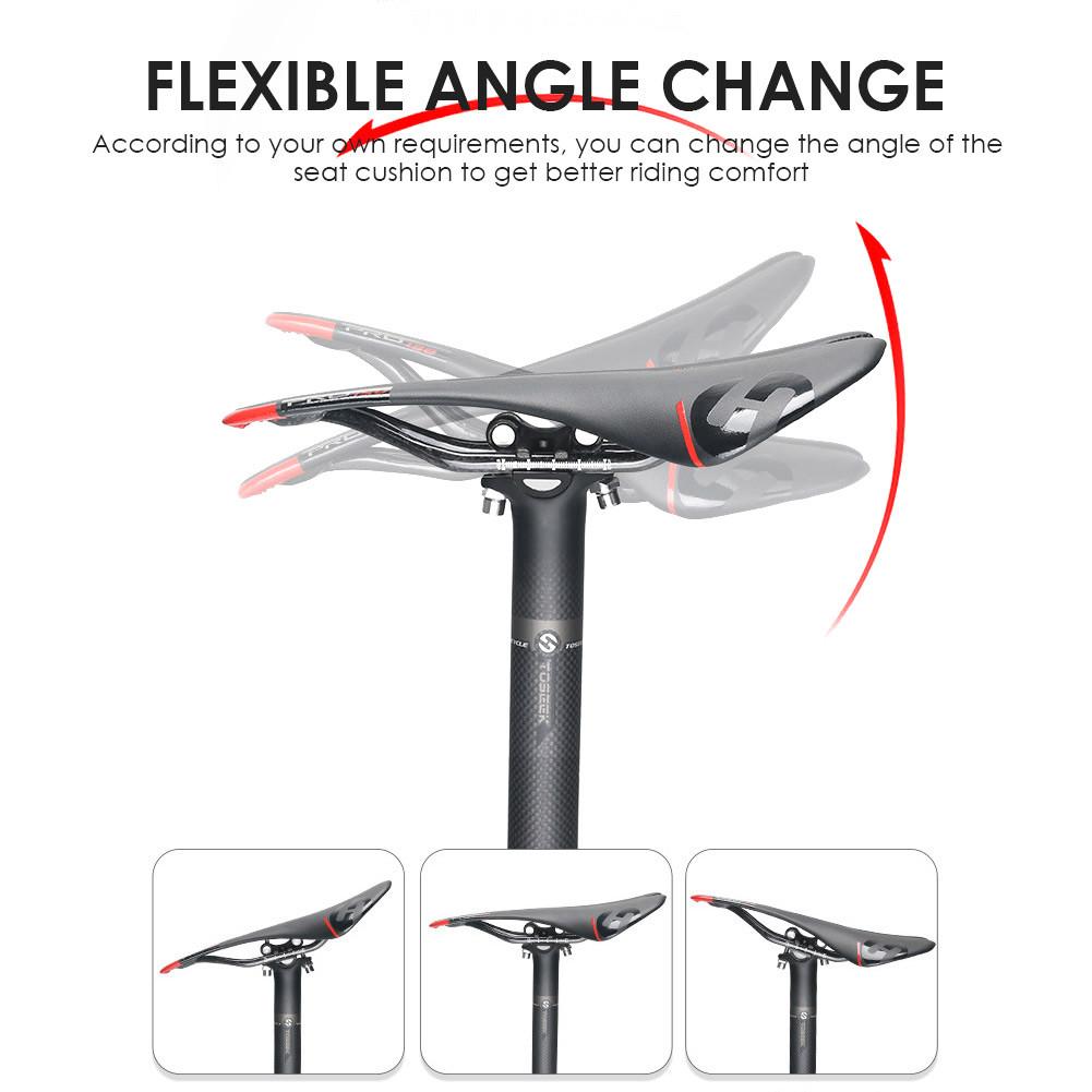 3K Pattern Carbon Fiber Seatpost Seat Tube Joint Seatpost Bicycle Accessories 3 Sizes To Choose From Scratch Resistance