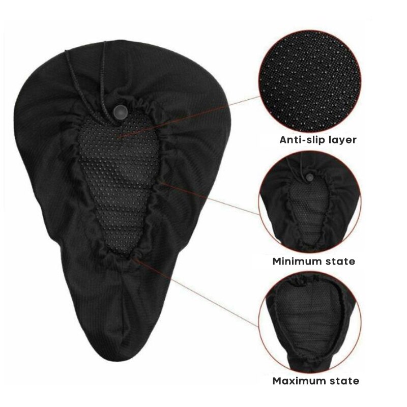 Mtb Bike Seat Cover Bike Fietsen Verdikte Extra Comfort Ultra Zachte Siliconen 3D Gel Pad Kussenhoes Fietszadel Seat TSLM1