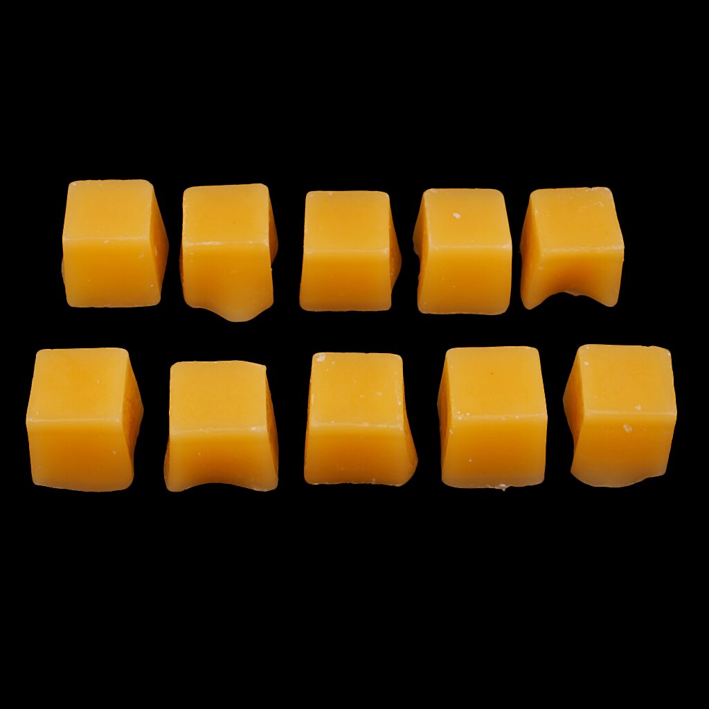 Blocs de bougie en cire de paraffine 10 pièces | Cube pour bougie de bricolage et fabrication de fournitures artisanales: Orange