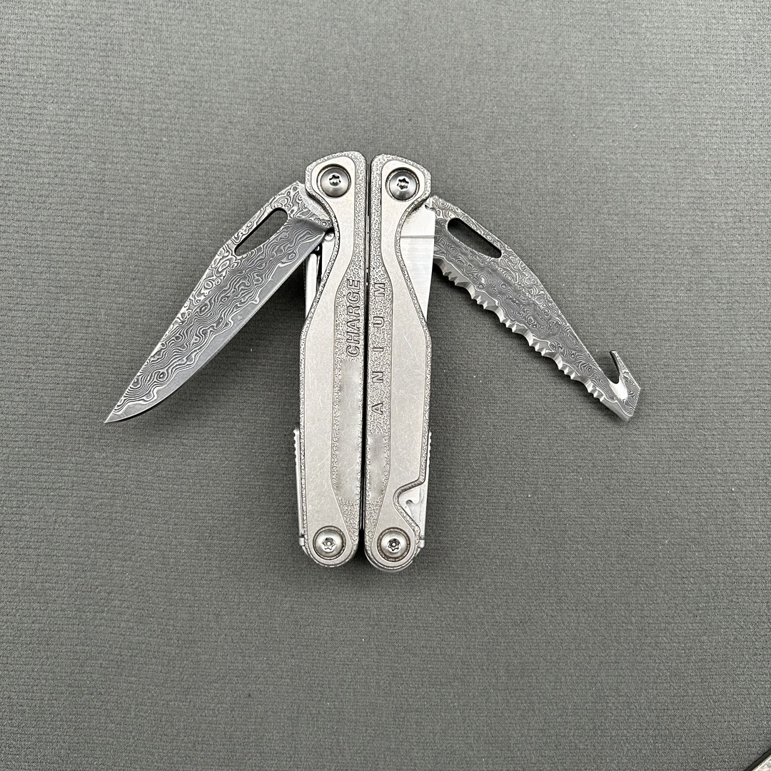 Tillbehör till leatherman tti charge och wave damascus stål reservtång modifieringsdelar originalstorlek multifunktionell