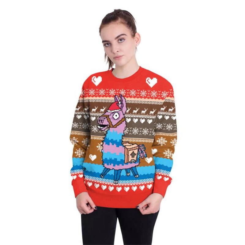 Unisex Ugly Christmas Sweater 3D Print Funny Xmas Pullover Sweatshirt Autumn Winter Party Sweaters Christmas Jumper