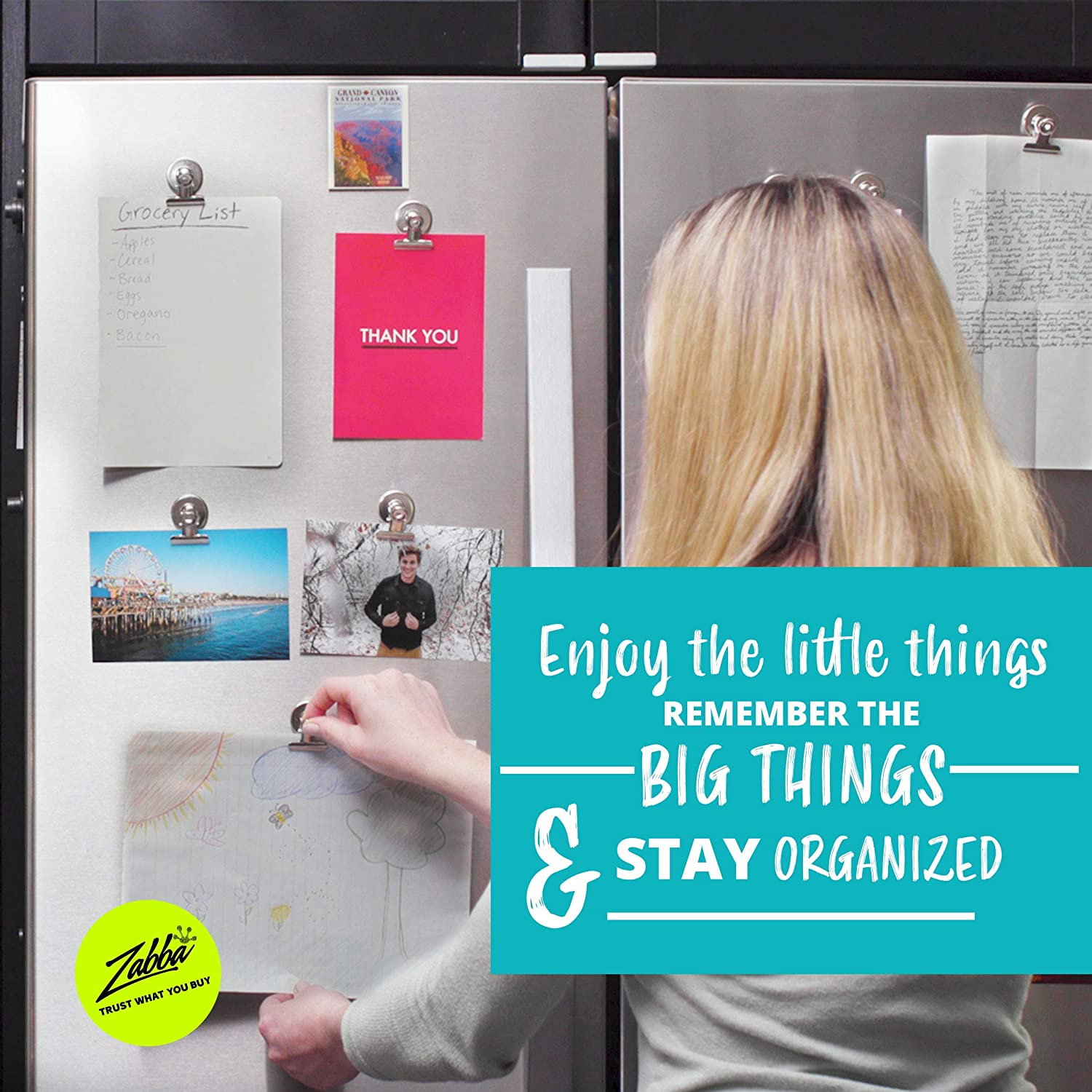 2Pcs Magnet Clips For Office Organizing Decorating Metal Clamp Paper Clips Magnetic Notepad Student School Office Supplies