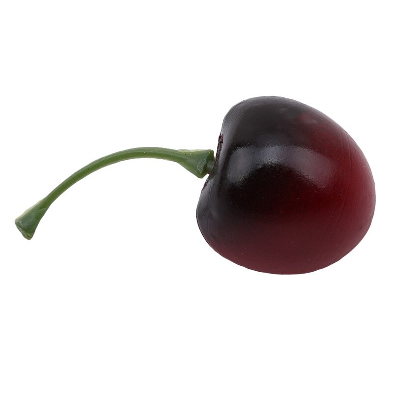 20 stks/set Plastic Simulatie Kunstmatige Model Rekwisieten House Party Mini Nep Fruit Appel Peer Citroen Aardbei Cherry Banaan: cherry