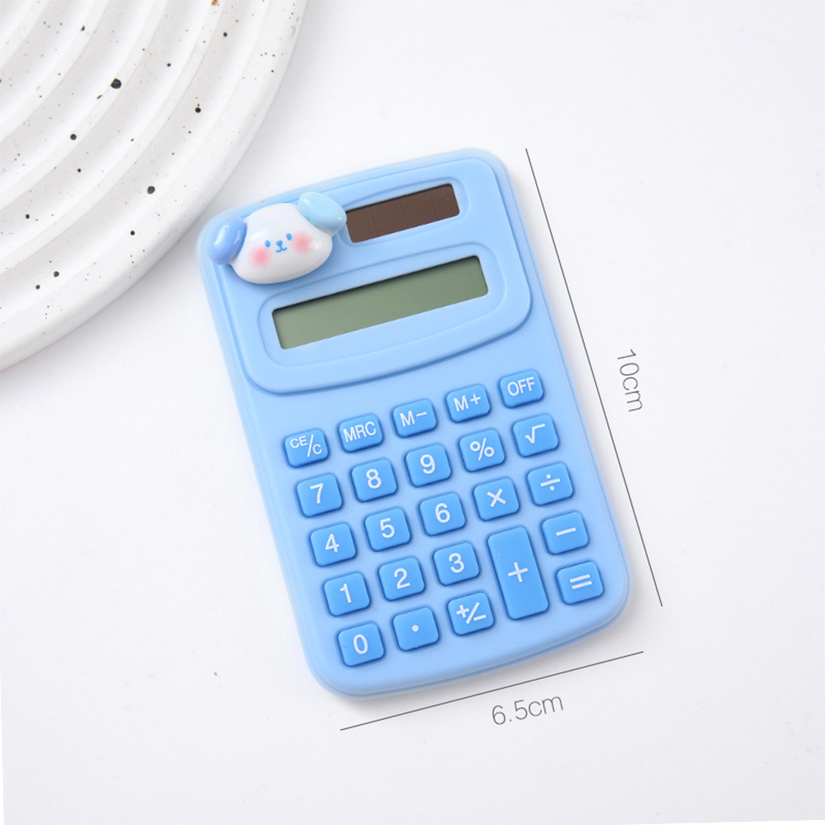Portable Mini Cute Calculator Cartoon Digit Calculator Students Office School Supplies Stationery: black