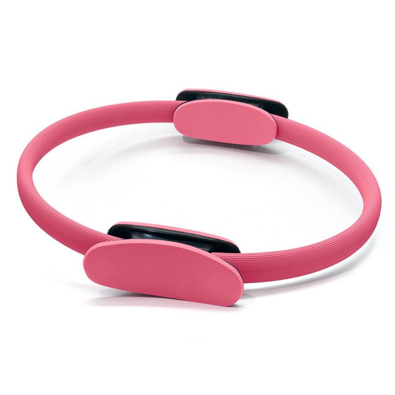 Pilates ring premium power resistance volledige gewichtsverlies body toning oefening fitness magische cirkel met dubbele handgrepen: Bruin