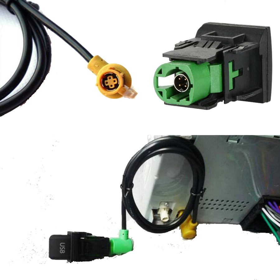 Auto USB schalter kabel AUX schalter Geschmack kabel für VW Passat B6 B7 Golf 6 Polo Bora CC RCD 510 RNS 315