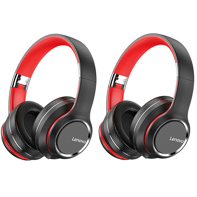 Lenovo HD200 Wireless BT Headset BT5.0 Over-ear Earphone Noise Cancellation HIFI Stereo Game Headset Mic Auriculares de música: 2pcs