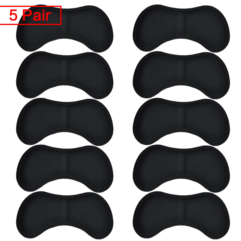 5Pairs Heel Insoles Patch Pain Relief Anti-wear Cushion Pads Feet Care Heel Protector Adhesive Back Sticker Shoes Insert Insole: Brown