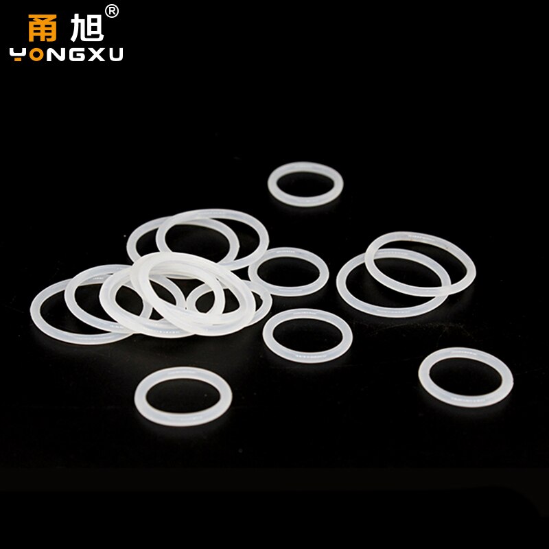 VMQ O squillare guarnizione guarnizione spessore CS1.8mm ID1.8-50mm anello in gomma siliconica isolamento rondella impermeabile assortimento bianco non tossico