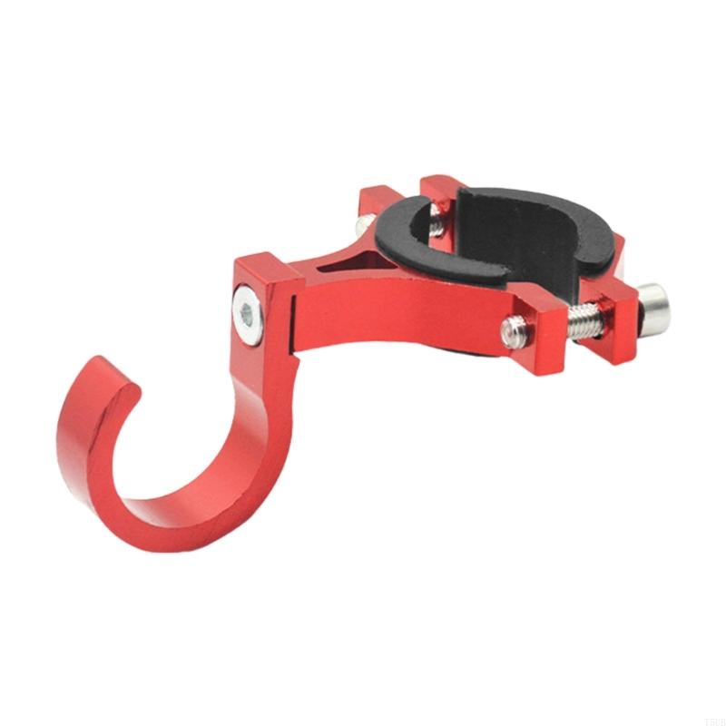 Gancho Universal T5UB para motocicleta, soporte para cascos y Scooters aluminio, colgador bolsa para bicicleta eléctrica,: Rojo
