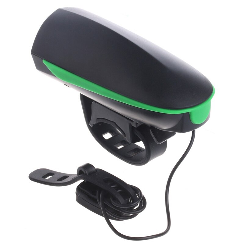 Cykel alarm bell 120 db vattentät två lägen universal för utomhus nattsäkerhet cykling elektronisk cykel ridning ring cykel horn: Grön