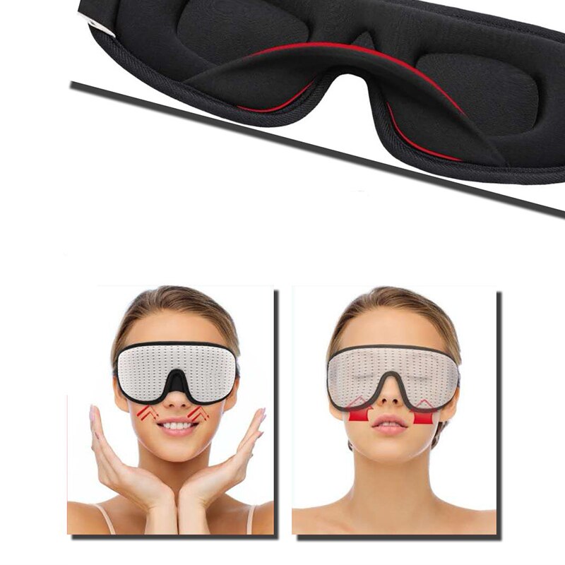 Breathable 3D Sleeping Mask Block Out Light Sleep Mask For Eyes Slaapmasker Eye Shade Blindfold Sleeping Aid Face Mask Eyepatch