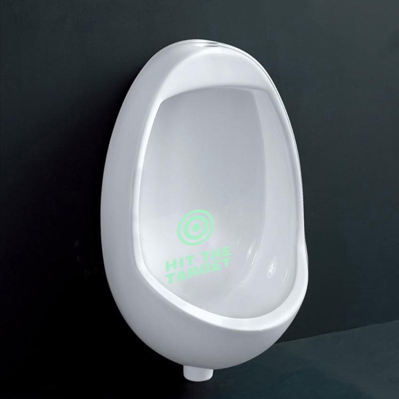 HIT THE TARGET Toilet Stickers Glow in the Dark Luminous DIY Waterproof Toilet Seat Stickers Reminder WC Decor