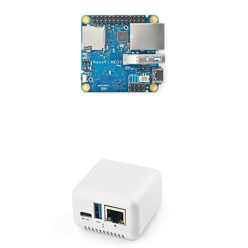 Adatto per NanoPi NEO3 Tutta La Macchina Porta Gigabit Ethernet 2GB di Memoria di Grandi Dimensioni OpenWrt/LEDE con Borsette + Calore lavello