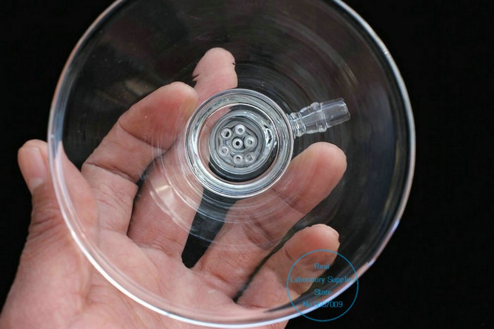 1 Uds embudo de filtro cónico de laboratorio transparente de 50mm a 150mm embudo de succión triangular 19 #24 # Junta estándar