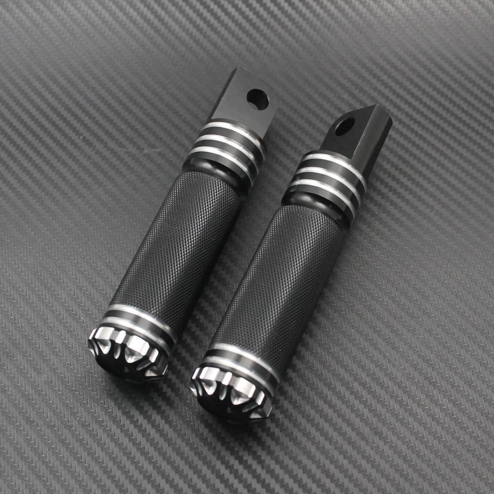 Motorcycle Black Foot Peg Footrest Pedal Shifter Nail Kits For Harley Touring Dyna Fatboy Sportster XL883 1200 Road King Softail