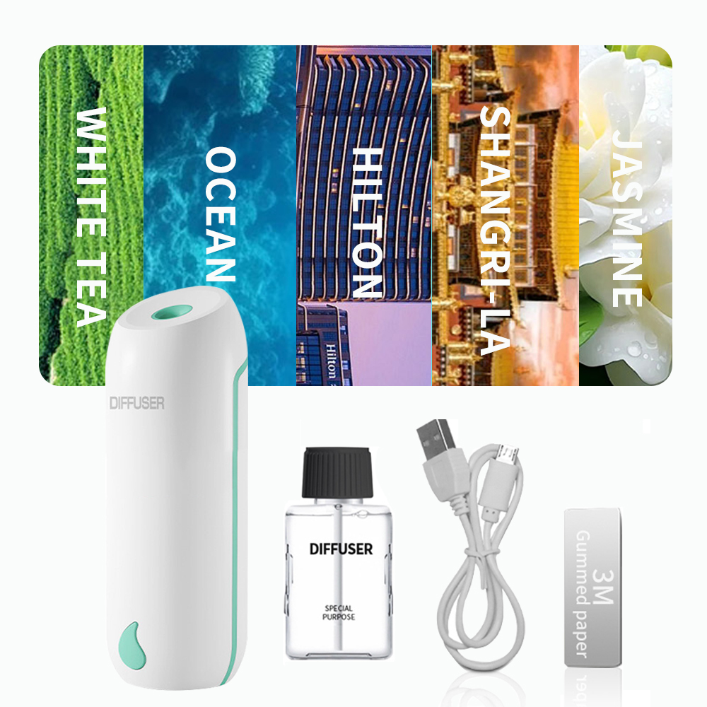 Diffusore di aromi a parete 3 modalità Diffusore di oli essenziali Ricaricabile Atomizzazione ad ultrasuoni Aromaterapia Umidificatore Casa: bianca / AU