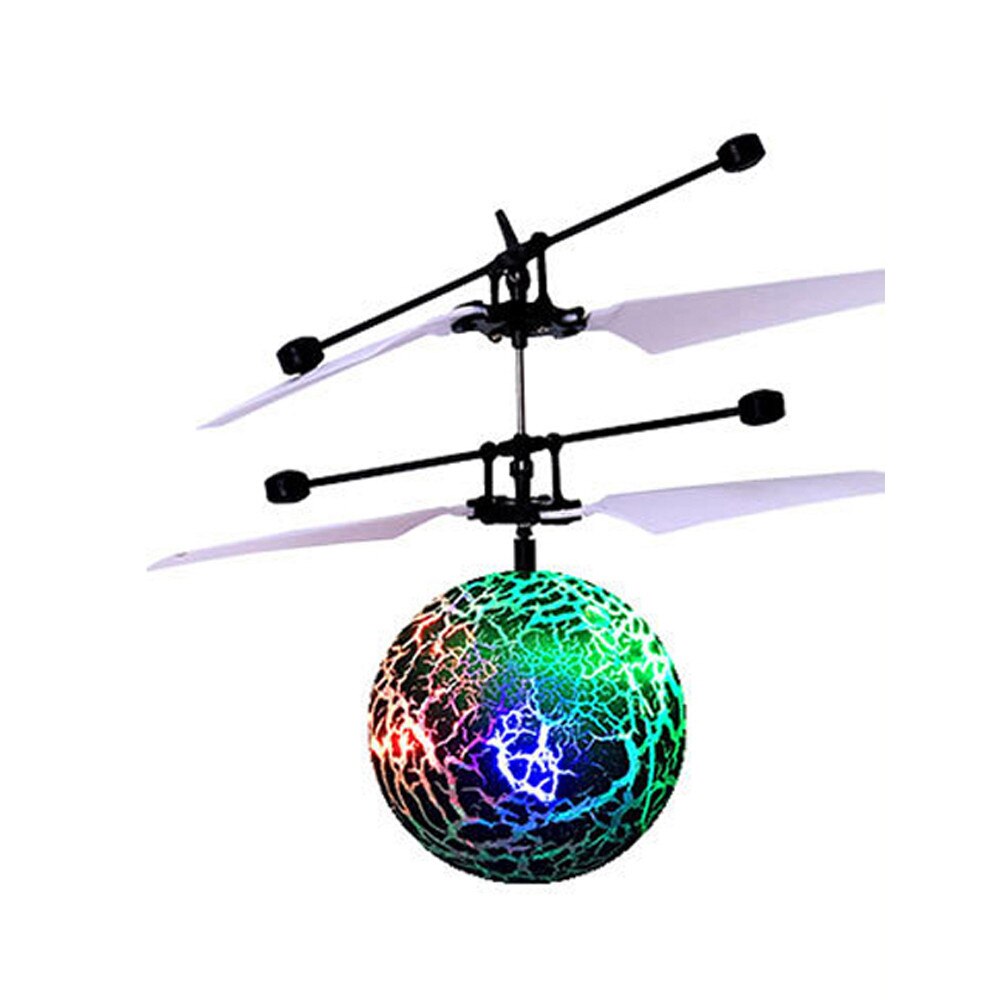 1Set Flying UFO Ball your hand flying UFO with LED lights for children's plastic, beautiful and fun outdoor: Default Title
