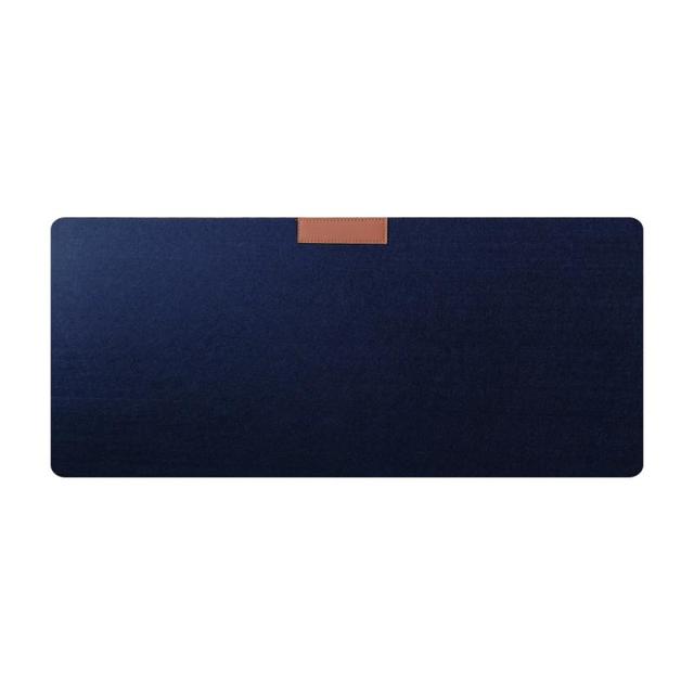 30X60 Kantoor Computer Bureau Mat Tafel Toetsenbord Grote Muismat Wolvilt Laptop Kussen Bureau Antislip Mat Gamer mousepad Mat: Dark blue