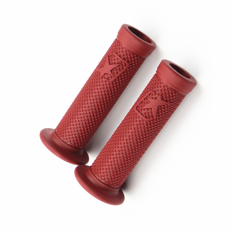 7/8 ''22 MILLIMETRI Dirt Bike Mountain Bike Manubrio Coperture Manopole Moto Gomma Gel Retro Manubrio Copertura Moto Manopola Dell'acceleratore: Rosso