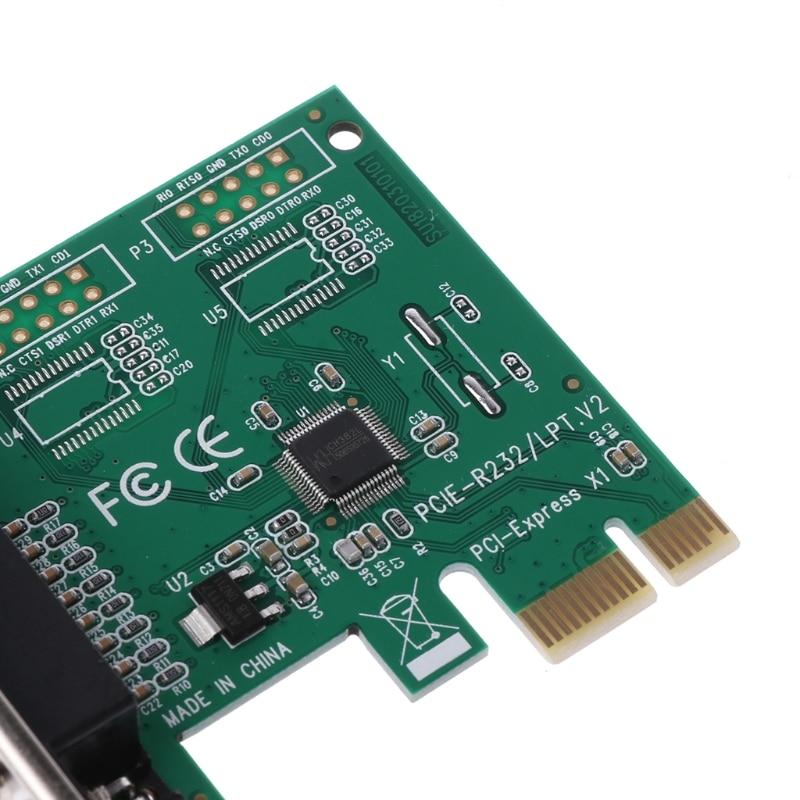 Parallel Port DB25 25Pin LPT Printer to PCI-E Express Card Converter Adapter 1pc