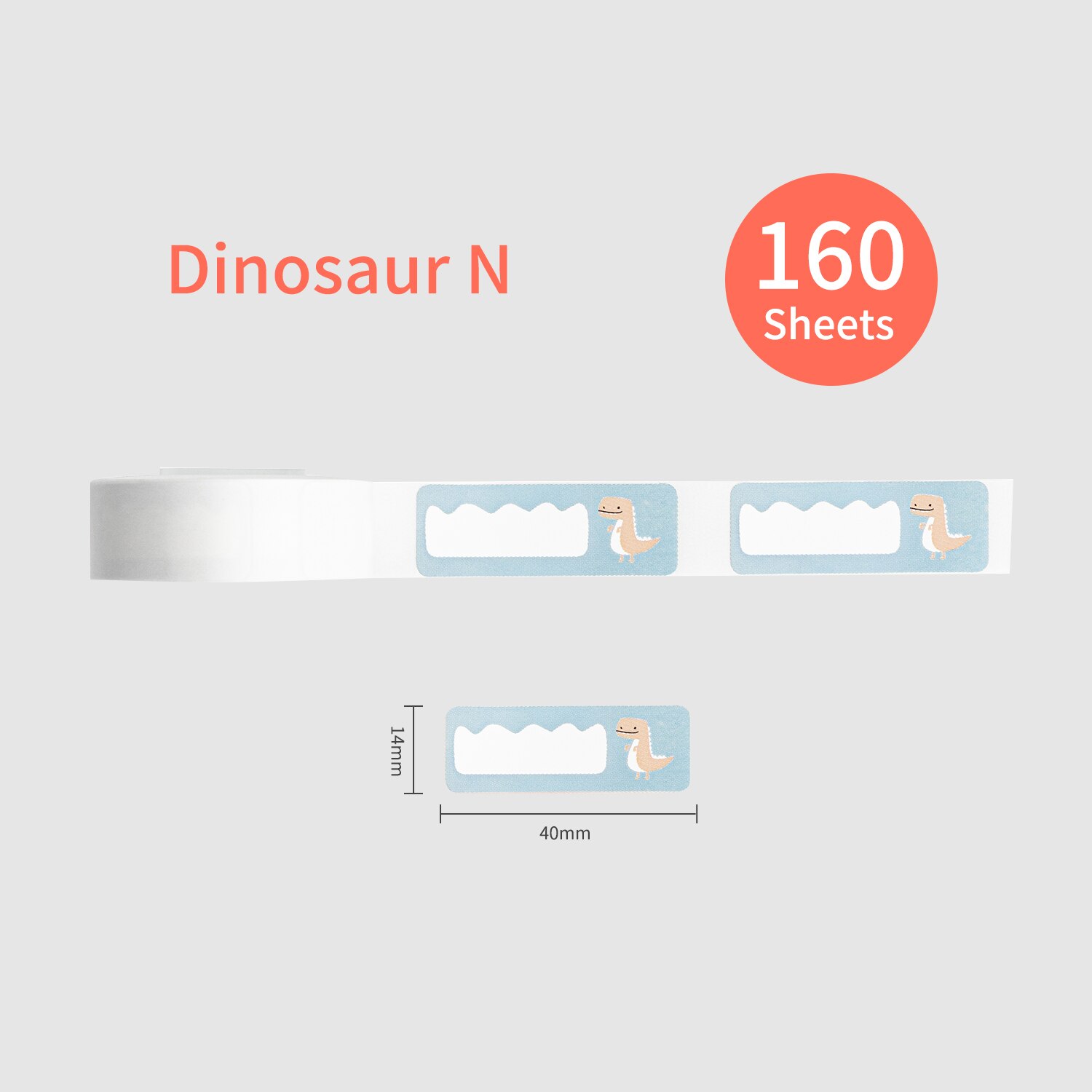 Colorful Label Paper Self-Adhesive Thermal Paper Roll 14*40mm 160sheets/roll Compatible with Phomemo D30 Thermal Printer: style 4