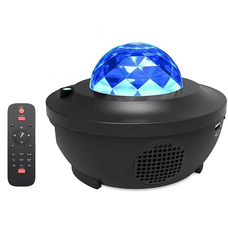 Usb Led Star Night Light Music Starry Water Wave Led Projector Licht Projector Sound-Activated Projector Licht Decor: Default Title