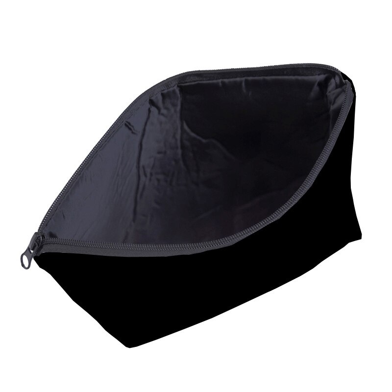 Saco de maquiagem pequeno preto puro à prova dwaterproof água meninas presente sacos cosméticos para sacos de viagem de armazenamento feminino