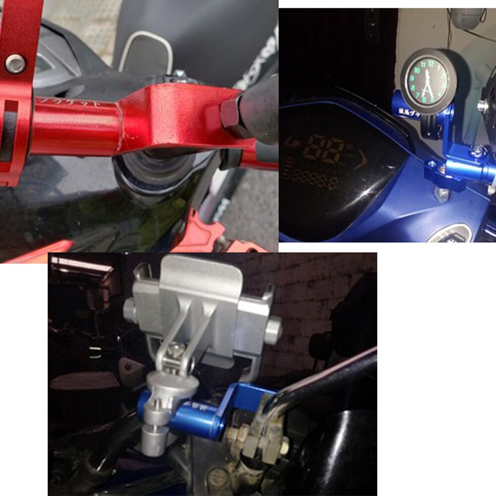 Extensor de montaje para espejo retrovisor de motocicleta, soporte de extensión de aleación de aluminio, abrazadera para barra de manillar, accesorios
