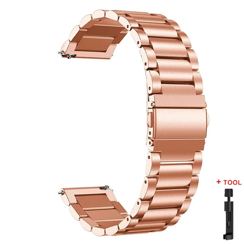 Roestvrij stalen band voor Redmi Watch 5 3 Actieve metalen vervangende armband voor Xiaomi Redmi 5 Lite 3 Lite horlogebandaccessoires: YELLOW / 20mm