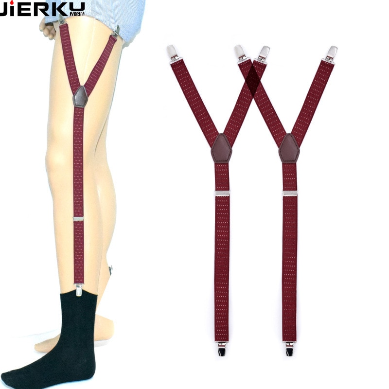 Man's Shirt Garters Leg Sock Suspenders Braces Elastic Uniform Business Strap Gentleman Shirt Holder 1pair