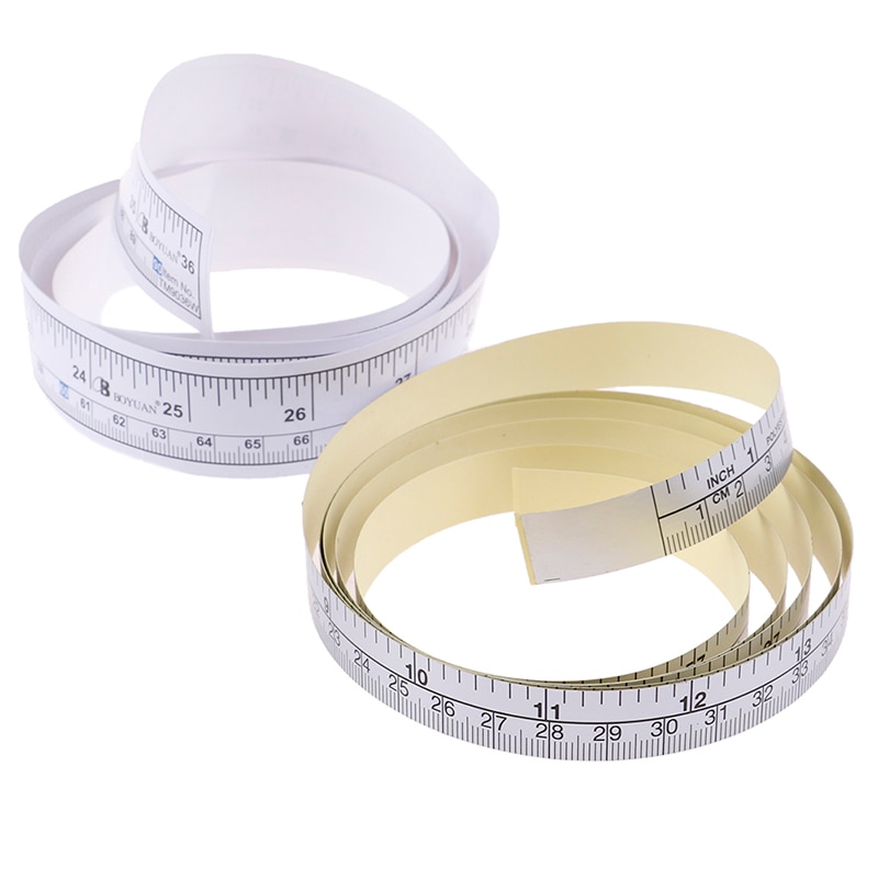 1PC 90/151cm Self Adhesive Metric Measure Tape Vinyl Ruler For Sewing Machine Sticker Adhesive Measure Tape