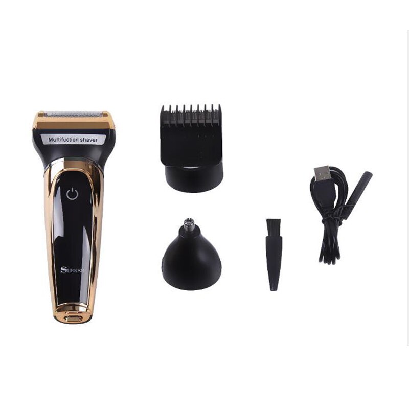 Surker capelli elettrico rifinitore SK-903 3 in 1 senza fili tagliatore di capelli ricaricabile rasoio barba rifinitore naso rifinitore macchina taglio di capelli