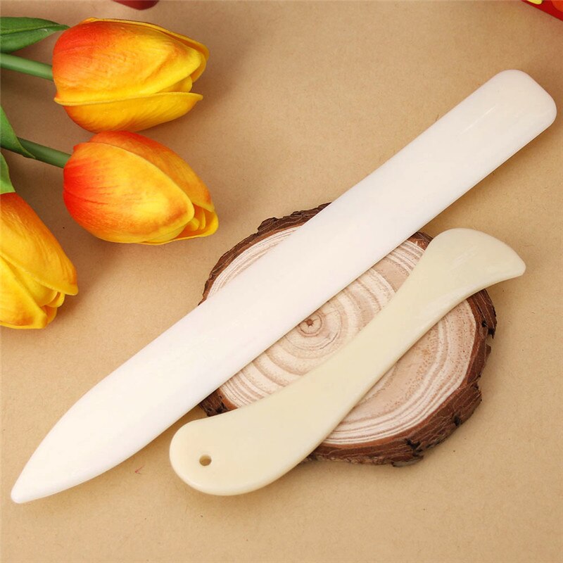 2Pcs/Set Bone Folder Craft Tools For Leather Scoring Folding Creasing Paper Home Handmade Accessories DIY Tool