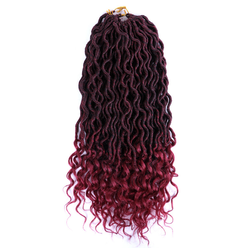 ZYR Faux Locs Curly Ends Ombre Crochet Hair 24 roots Hair-Extension For African Women: TBUG