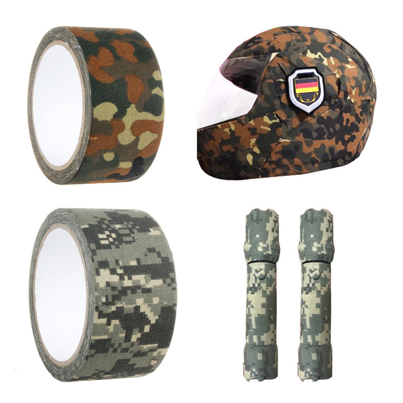 Ruban de camouflage auto-adhésif CamSolomon, bande ronde, bandage pour le camping en plein air, la chasse, furtif, 1,96 po x 5,5 verges, 5m