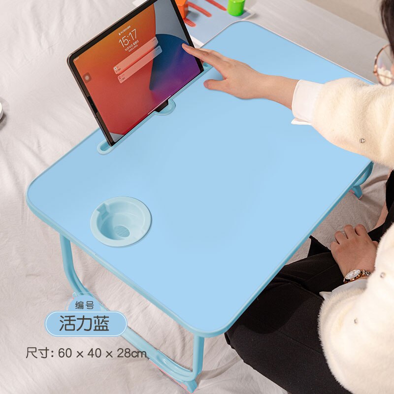 DIY Portable Folding Table For Laptop Solid Color Simple Folding Table Board Waterproof Multifunctional Table Table Picnic Table: blue