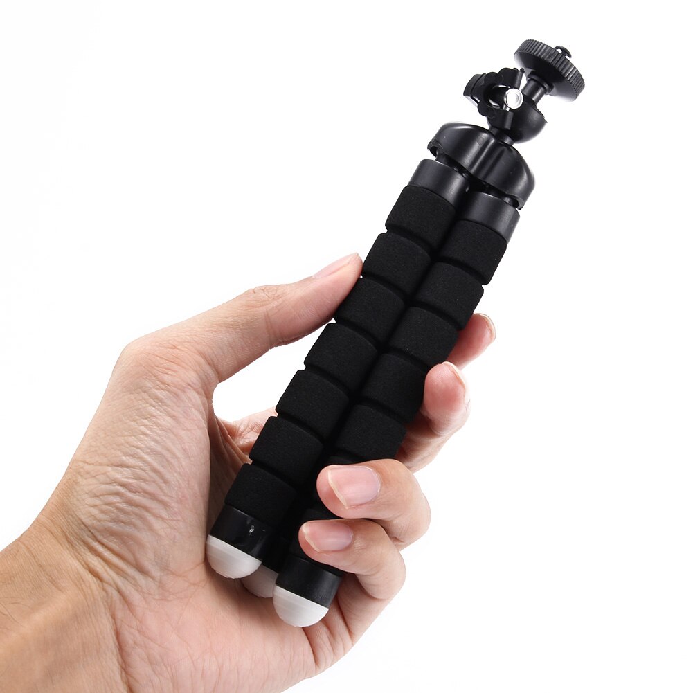 Mini tripé portátil para celular, esponja, leve, suporte qjy99 para câmera