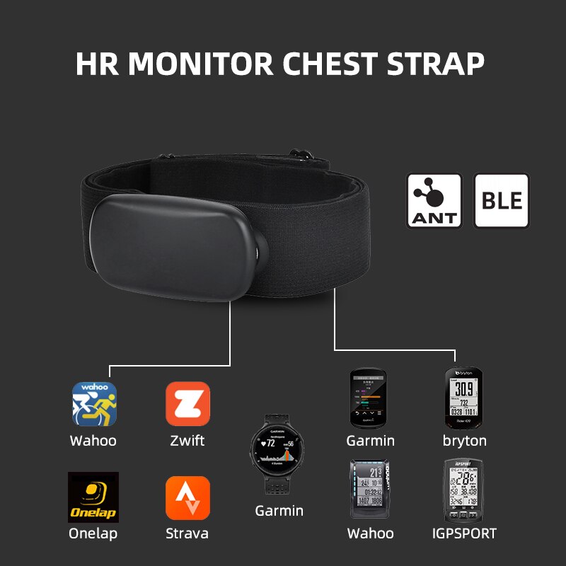 ThinkRider pulsometr Mrówka + BLE 4.0 pas piersiowy zdatność czujnik kompatybilny pas Wahoo polarny Garmin podłączony Cycl