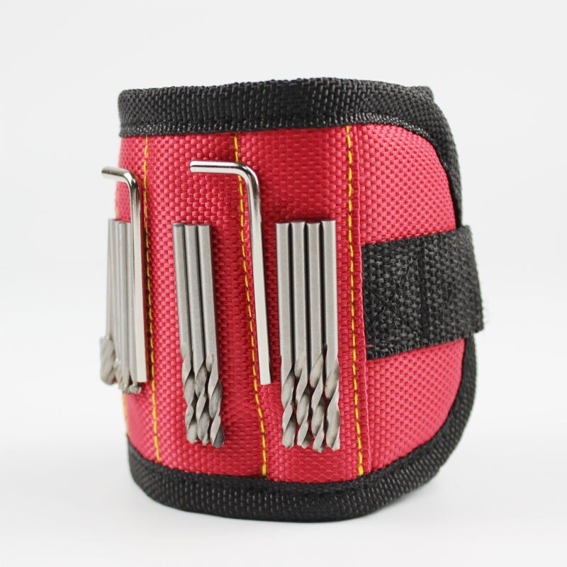 Bracelet magnétique pour électricien, outil Portable de poignet, électricien, vis de ceinture, porte-mèches, outils de réparation, boîte pour vis de maintien