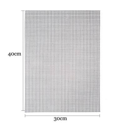 Bbq Grill Mat Non-stick Barbecue Mat Herbruikbare Ptfe Bbq Grill Mat Mesh Grill Roker Koken Mat Grill Pad liner Bbq Accessoires: WHITE