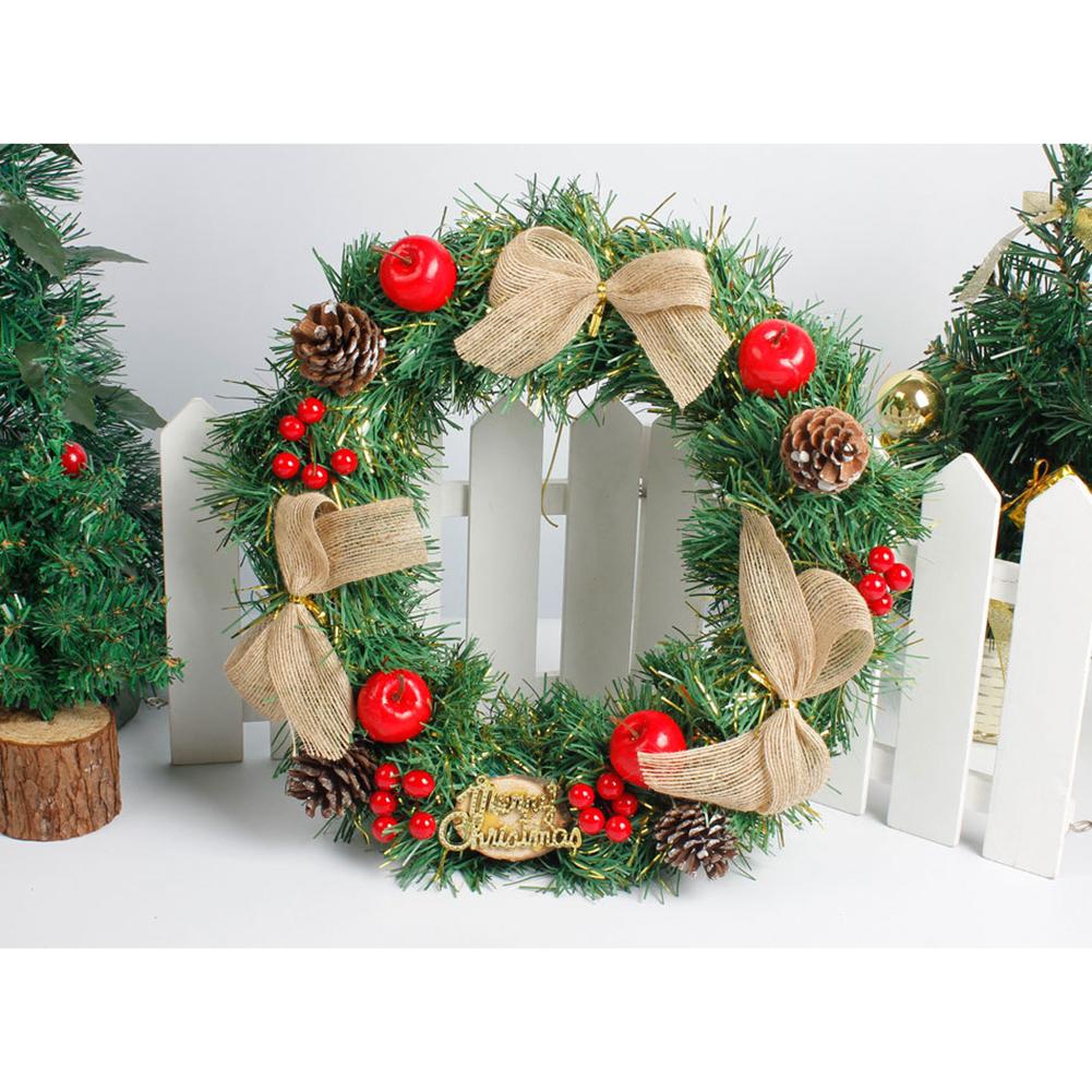 Large Christmas Wreath Wagon Wheel Decor Garden: 40cm Rustic Winter Door Hanging Decoration, Wooden Christmas Swag Wreath For Home Outdoor Use From Fan09, $14.79