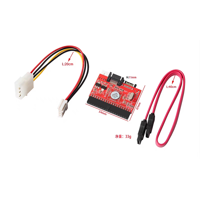 Tarjeta adaptadora IDE a SATA Convertidor SATA a IDE conversión bidireccional 100/133 Adaptador de disco duro/CD/DVD para PC