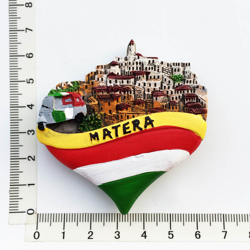 Italia Fridge Magnets Italy Matera Alassio Stresa Tourism Souvenir for the house Refrigerator Magnetic Stickers Home Decoration: Matera 2